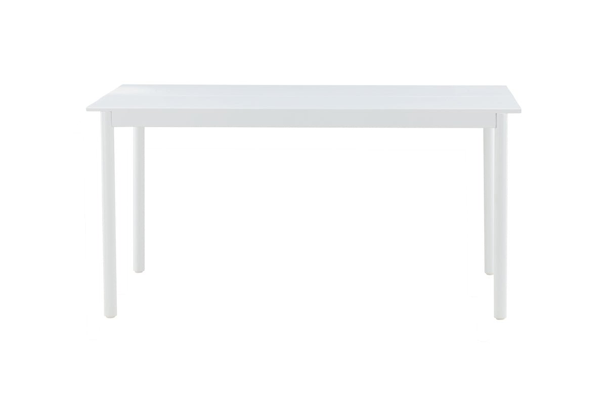 Tuin tafel Sunari - witte eettafel van aluminium