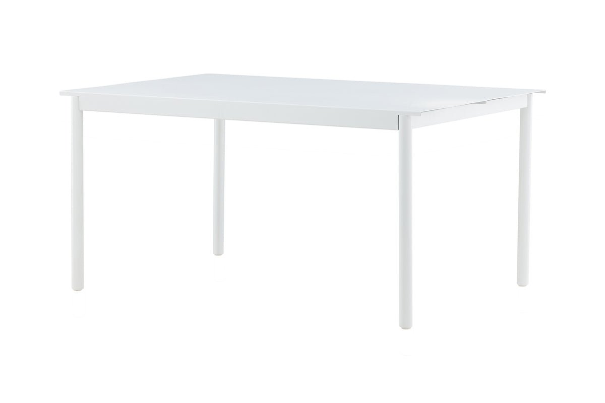 Tuin tafel Sunari - witte eettafel van aluminium