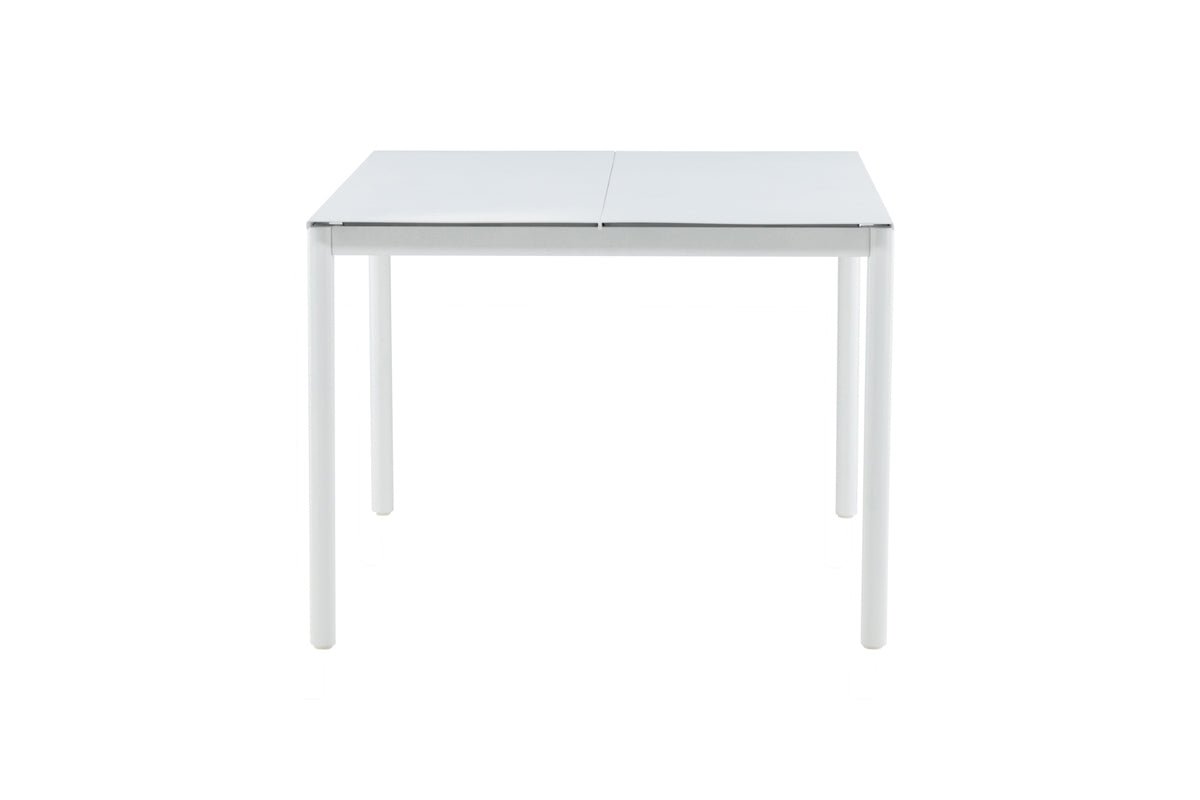Tuin tafel Sunari - witte eettafel van aluminium
