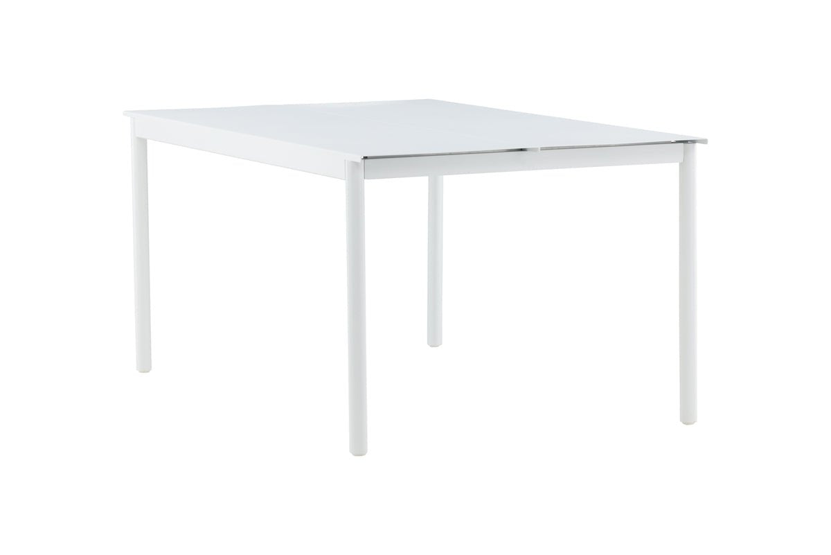Tuin tafel Sunari - witte eettafel van aluminium
