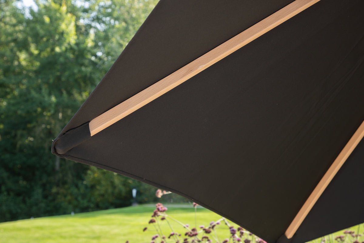 Tuinparasol Valenza – Ø250 cm in Zwart of Wit