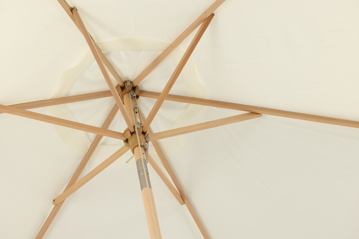 Tuinparasol Valenza – Ø250 cm in Zwart of Wit