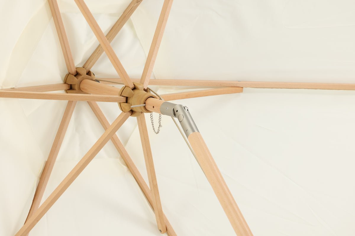 Tuinparasol Valenza – Ø250 cm in Zwart of Wit