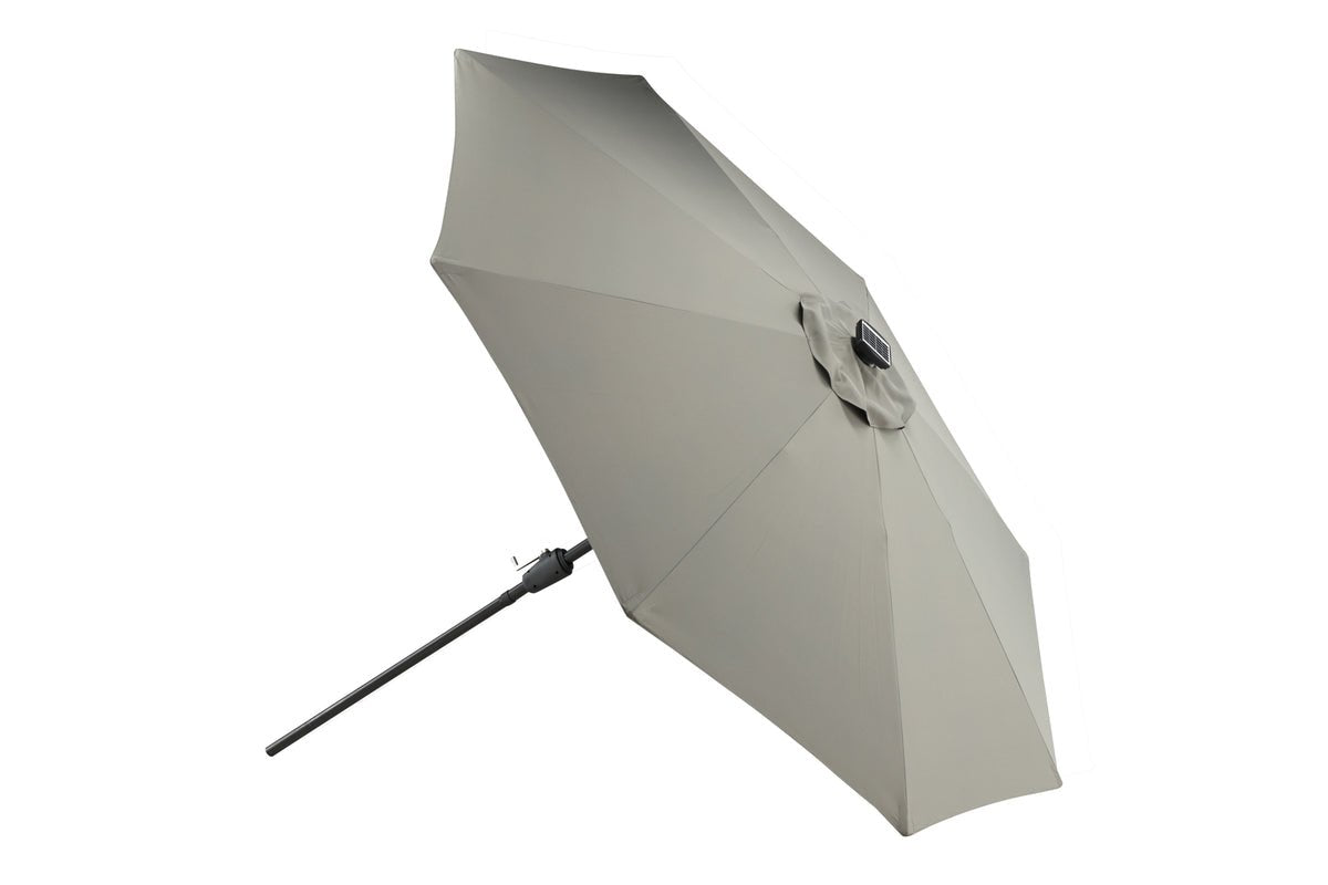 Parasol Lightning – Ø270 cm in keuze uit Zwart of Grijs