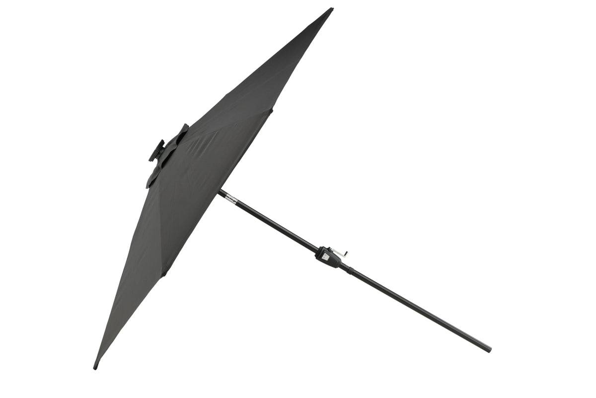 Parasol Lightning – Ø270 cm in keuze uit Zwart of Grijs