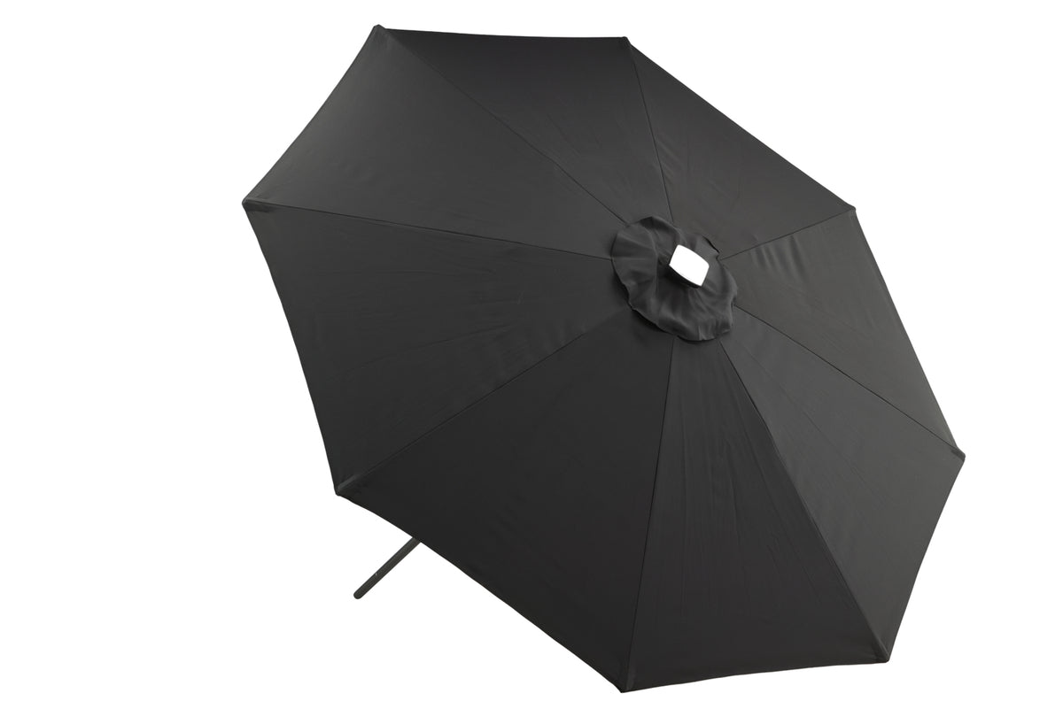 Parasol Lightning – Ø270 cm in keuze uit Zwart of Grijs