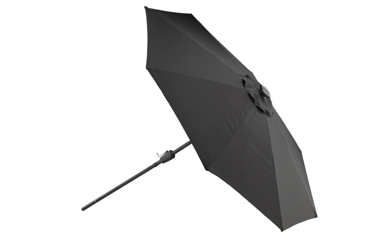 Parasol Lightning – Ø270 cm in keuze uit Zwart of Grijs