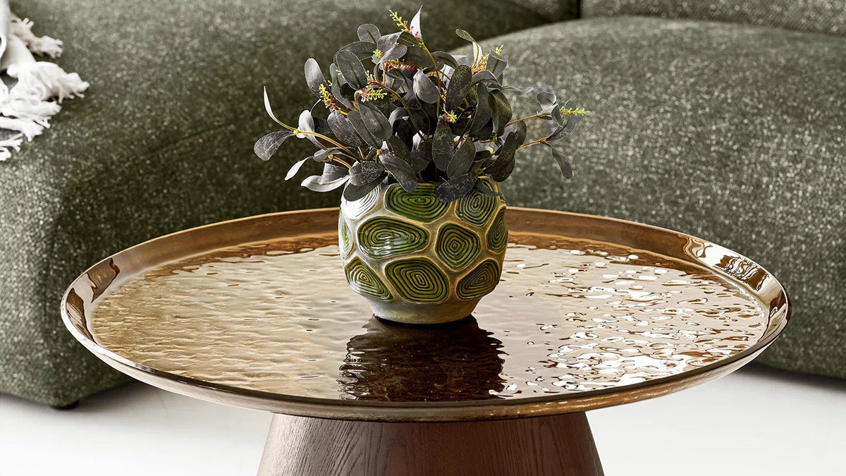 Salontafel Oliviera - met een tafelblad van glas