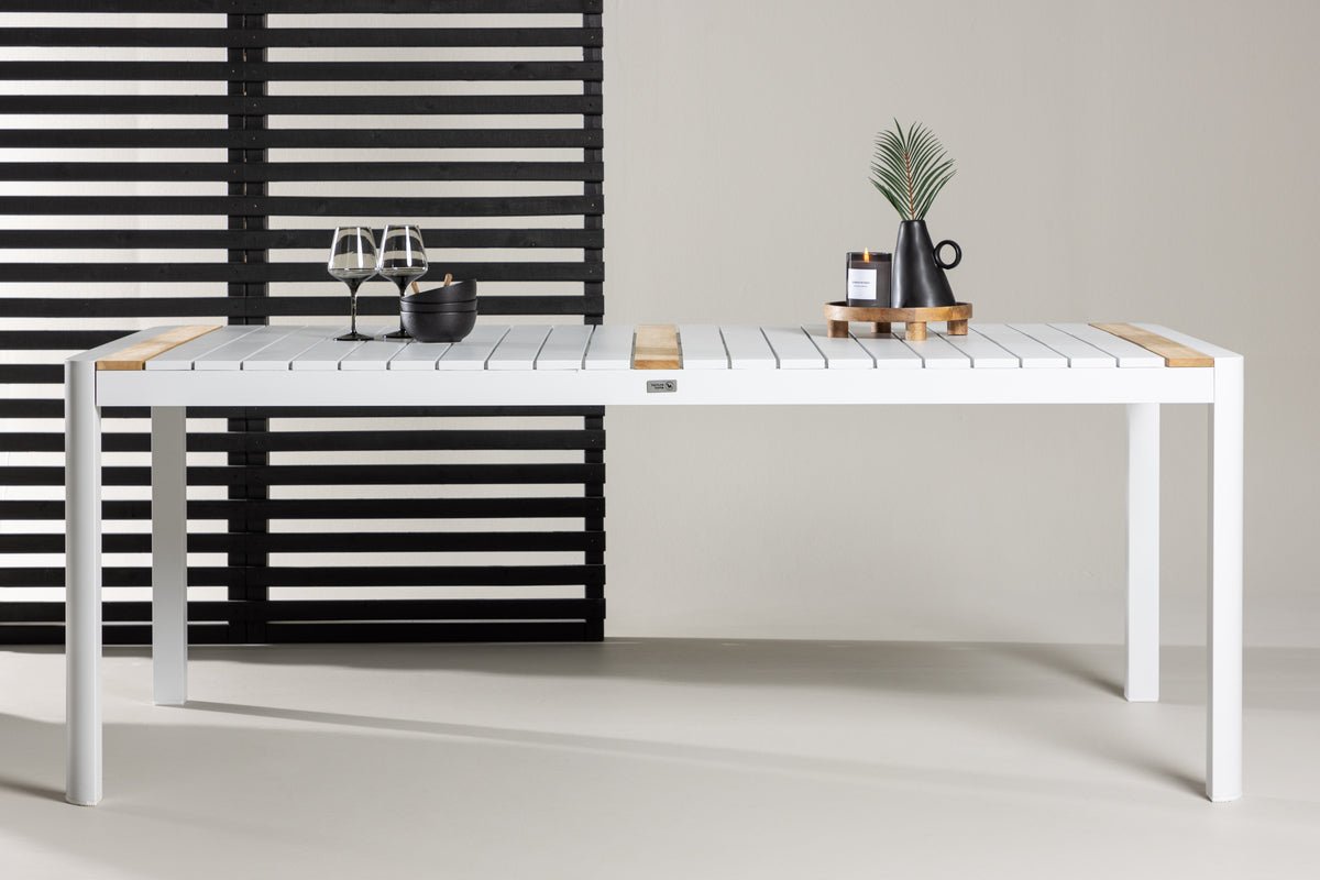 Tuin tafel Nuru - Teakhout en aluminium voor stabiliteit en duurzaamheid