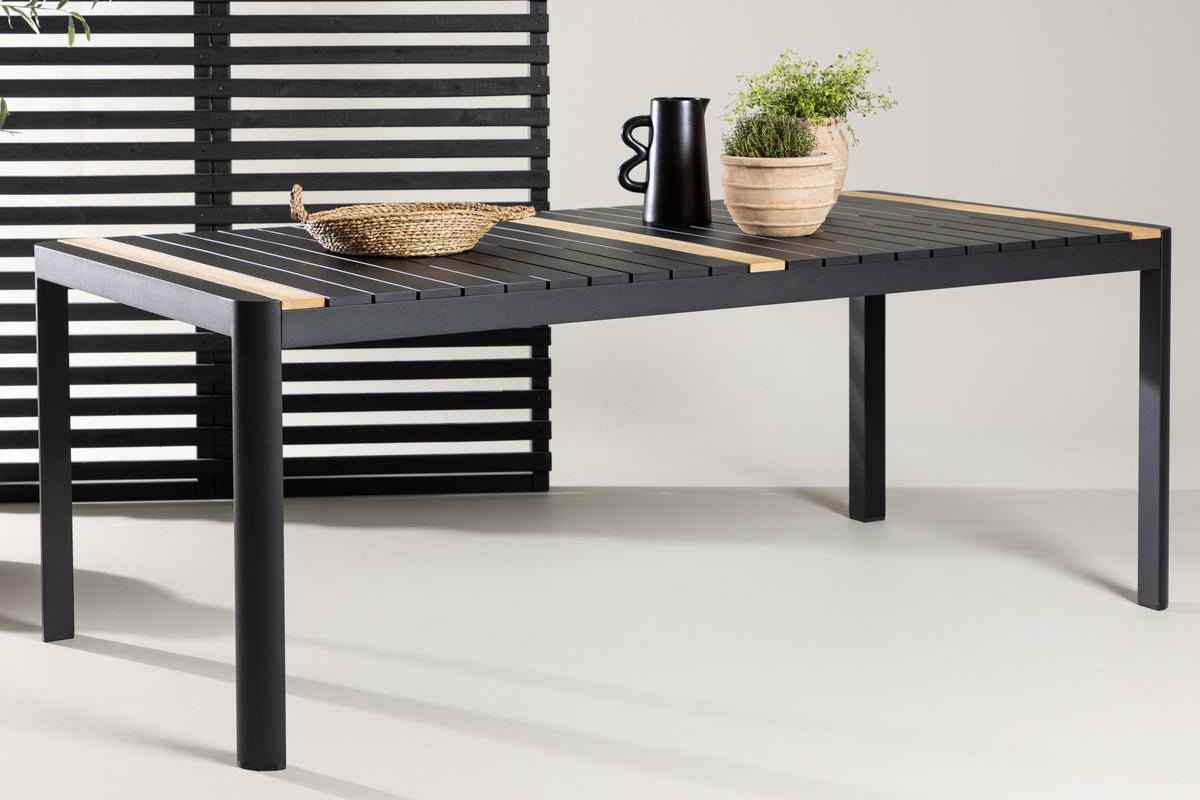 Tuin tafel Nuru - Teakhout en aluminium voor stabiliteit en duurzaamheid