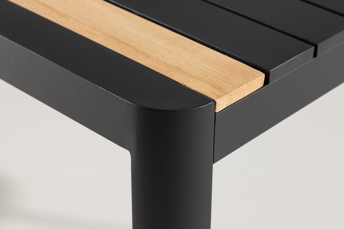 Tuin tafel Nuru - Teakhout en aluminium voor stabiliteit en duurzaamheid