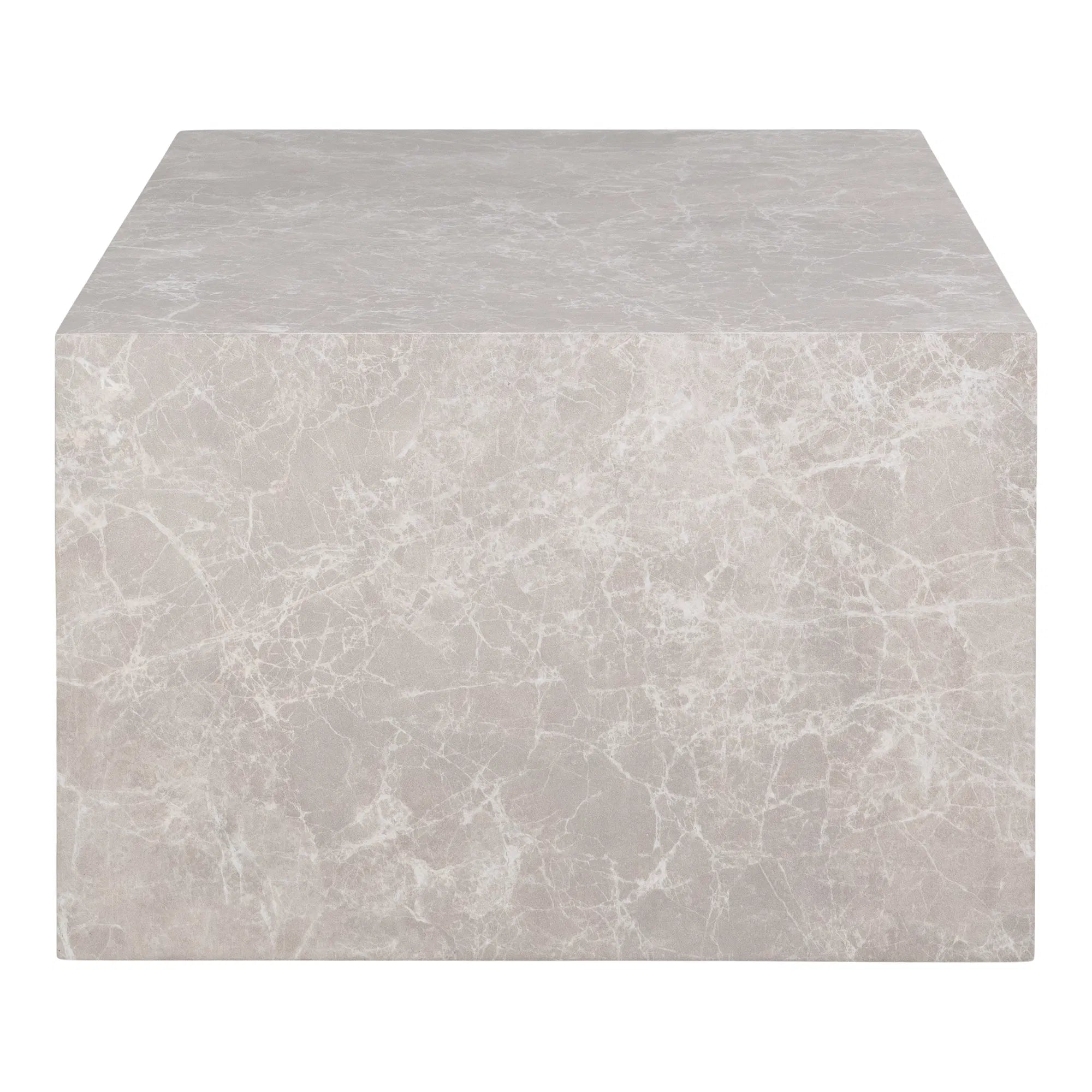Designer salontafel Paris in marmerlook 60x80x40 cm
