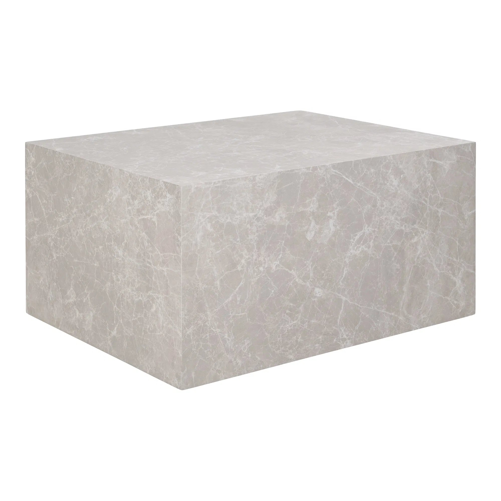 Designer salontafel Paris in marmerlook 60x80x40 cm