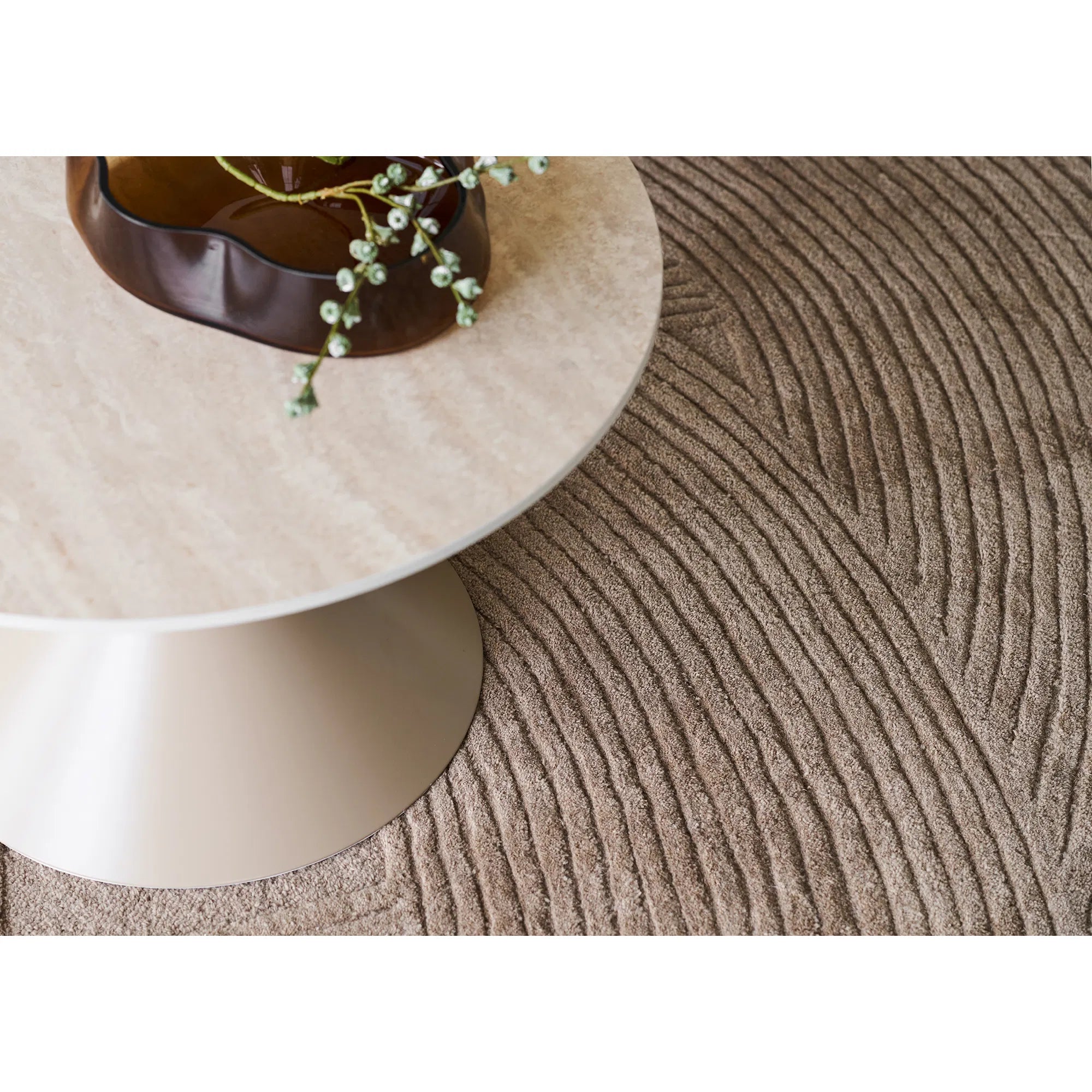 Salontafel Elvaris - met keramische plaat in travertijn-look