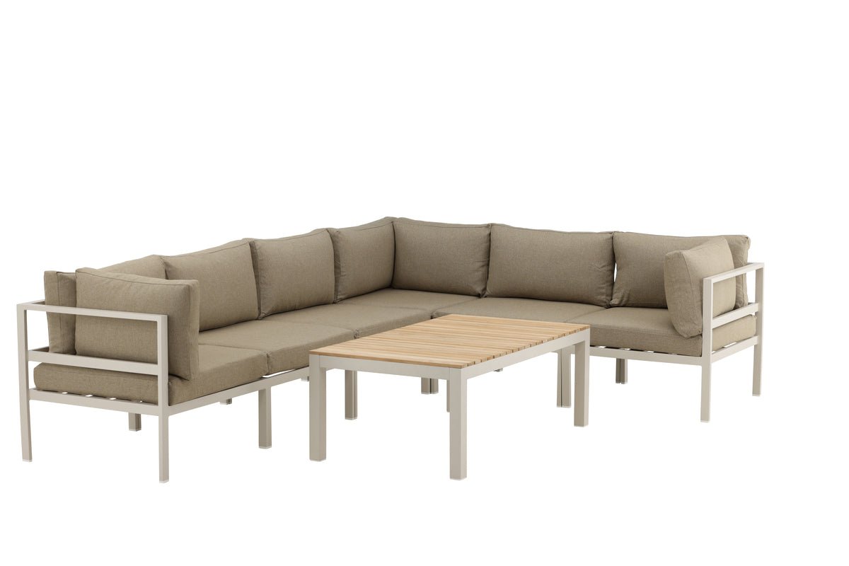 Tuinbankmodule Borelio - In beige of bruin aluminium