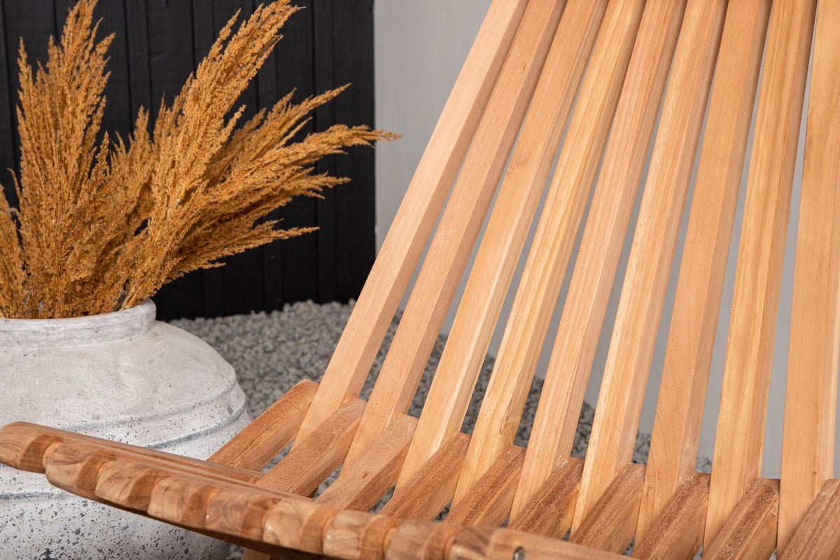 Tuinstoel Savanna - van teakhout in natuurlijke look