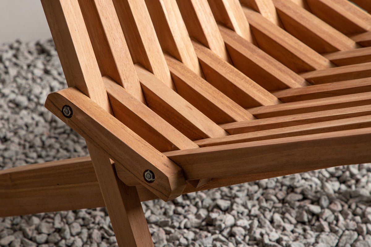 Tuinstoel Savanna - van teakhout in natuurlijke look