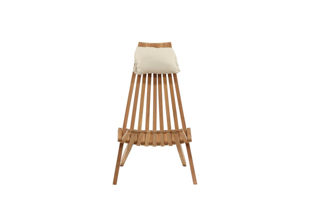 Tuinstoel Savanna - van teakhout in natuurlijke look