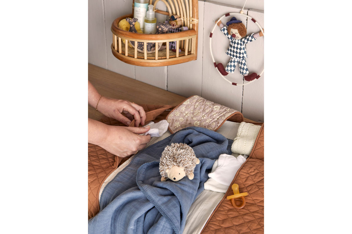 Wikkelmat Ocean - waterafstotende, wasbare wikkelmat met zakken