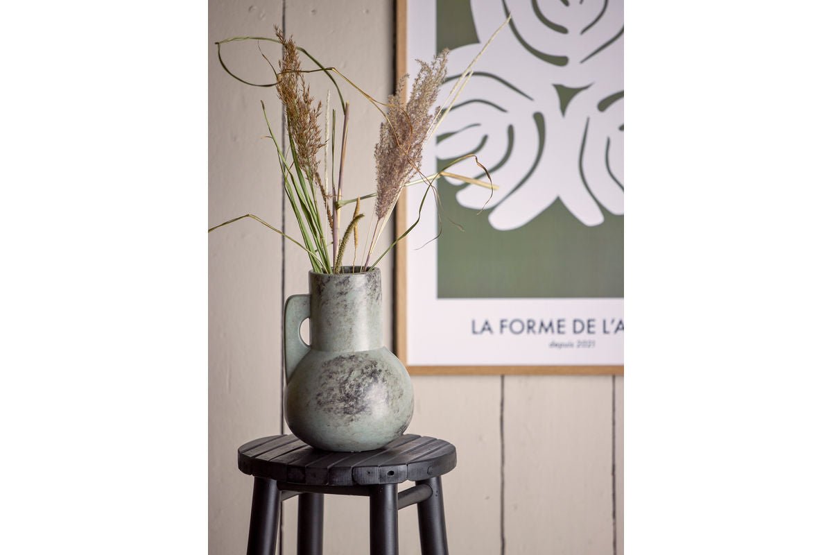 Vaas "Grounded" - grijze keramische vaas