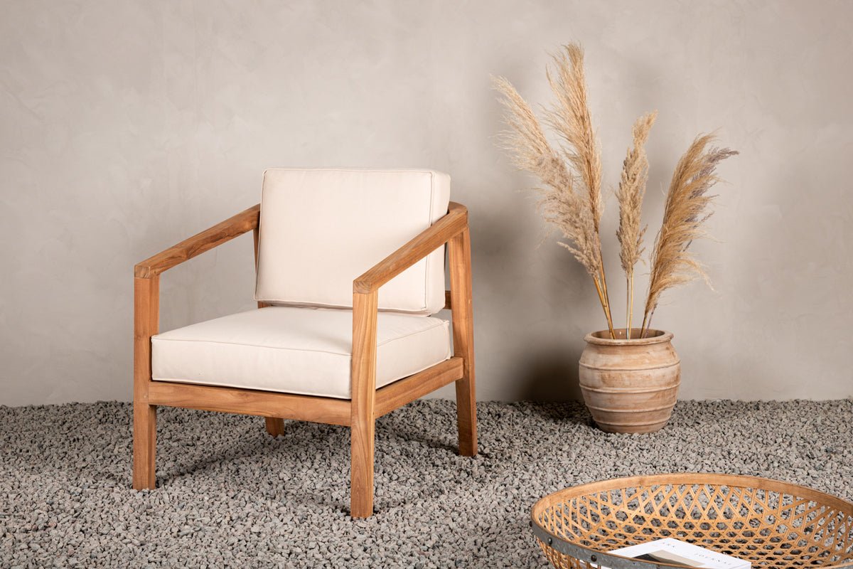 Tuinstoel kussen Africa - van polyester in Beige