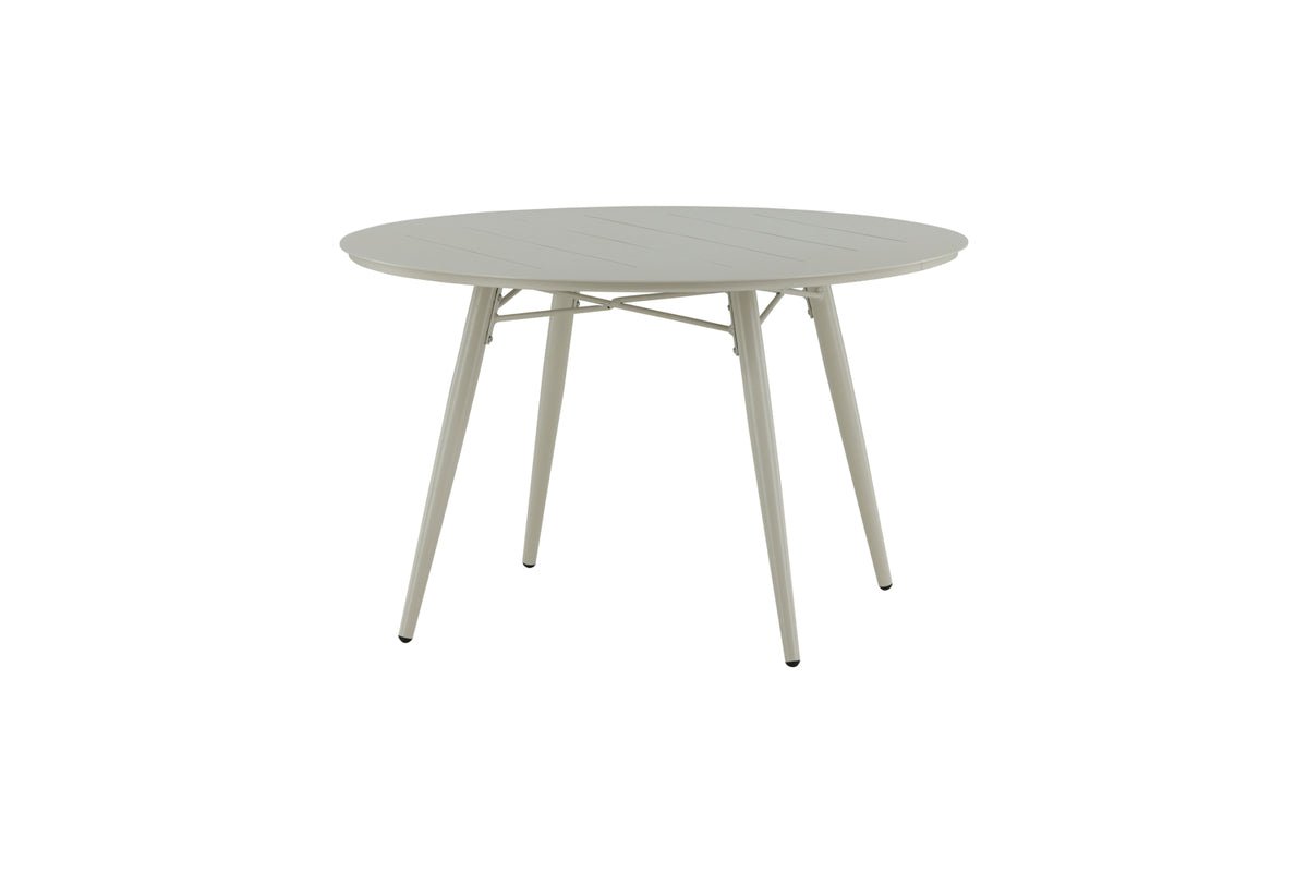 Tuin Eettafel Arbor - Ø 120cm van beige aluminium