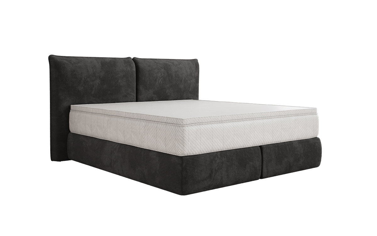 Boxspringbed Pillo in Ribstof