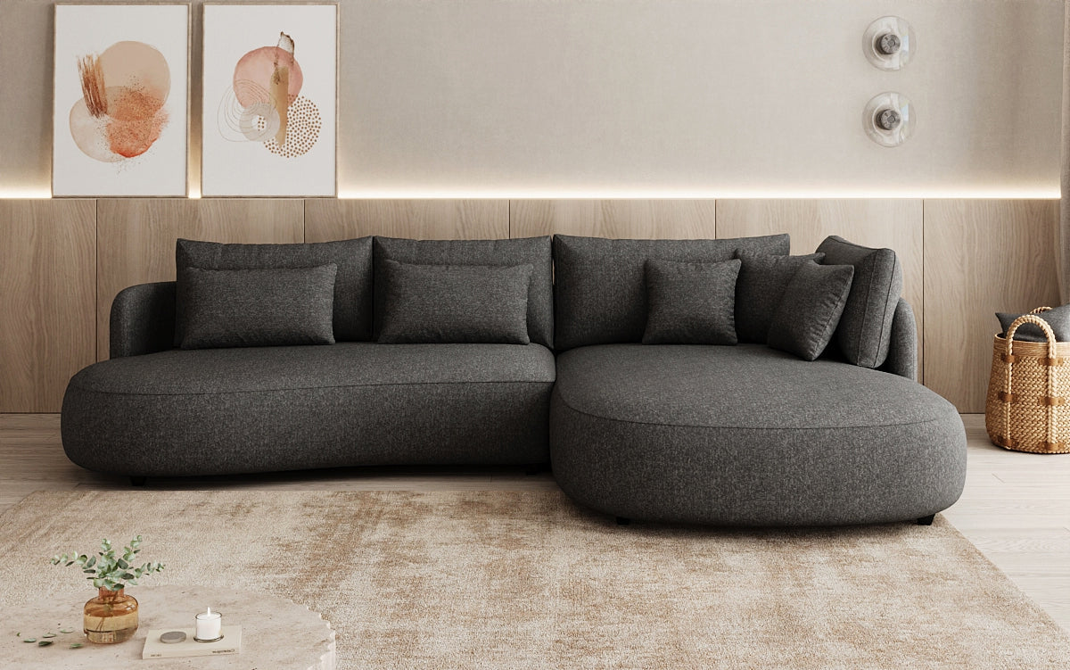 Designer hoekbank Ando Mini in structuurstof