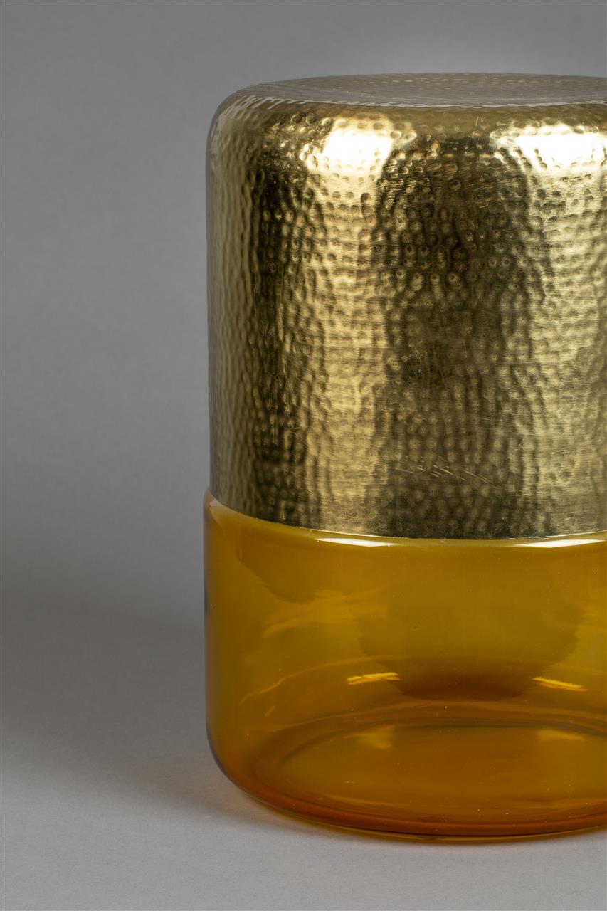 Bijzettafel Laressa Amber – van ijzer in Oranje