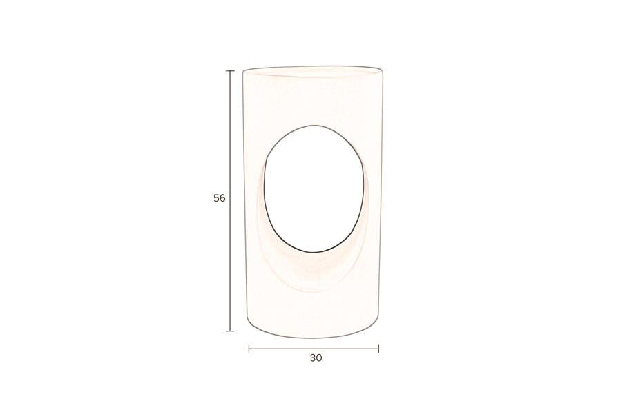 Bijzettafel Velessa – van ijzer in Beige