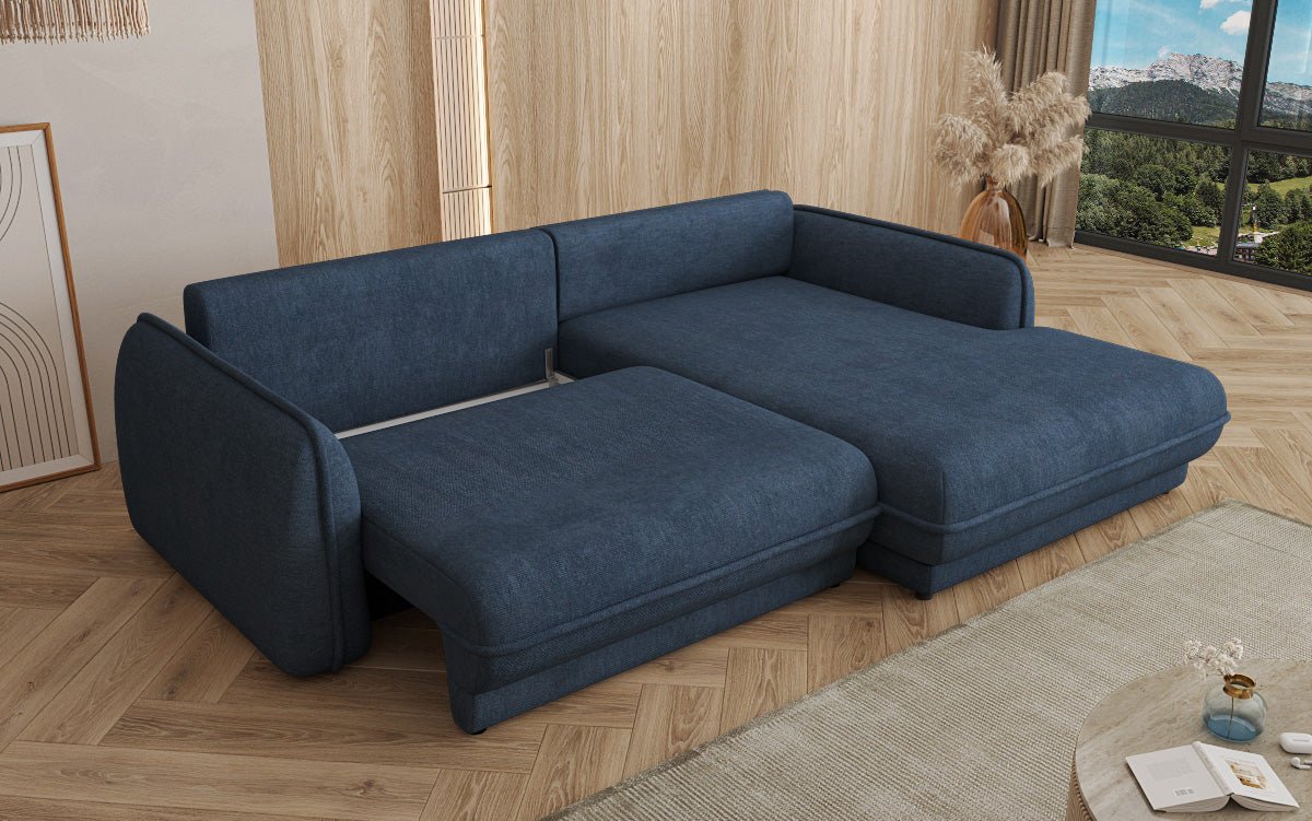 Designer Sofa Mojave II Stof met slaapfunctie en opbergruimte
