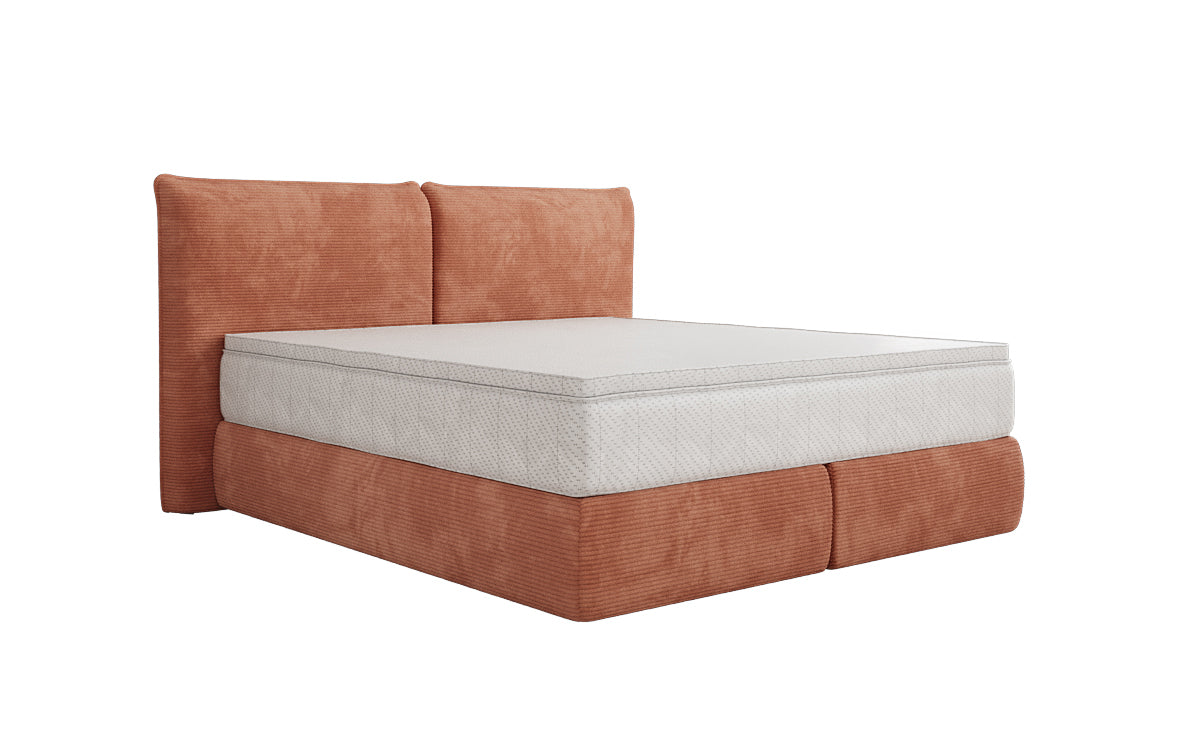 Boxspringbed Pillo in Ribstof