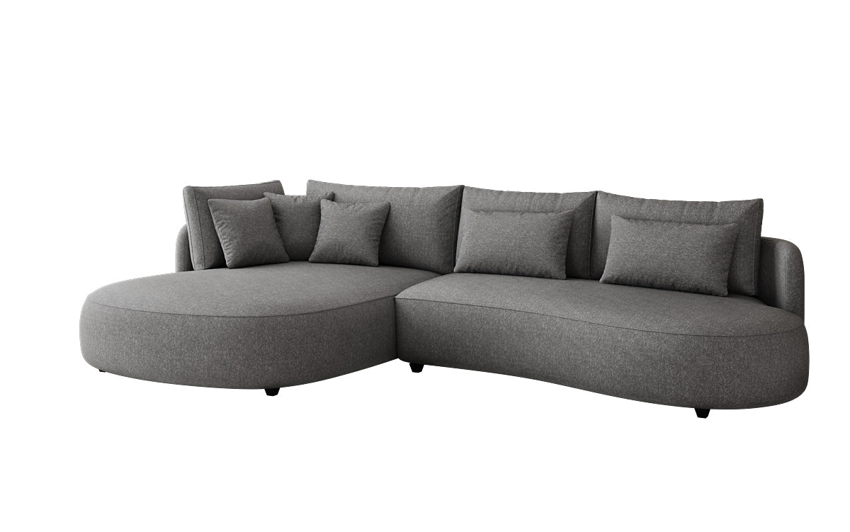 Designer hoekbank Ando Mini in structuurstof