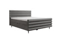 Boxspringbed Tubo in structuurstof met opbergruimte