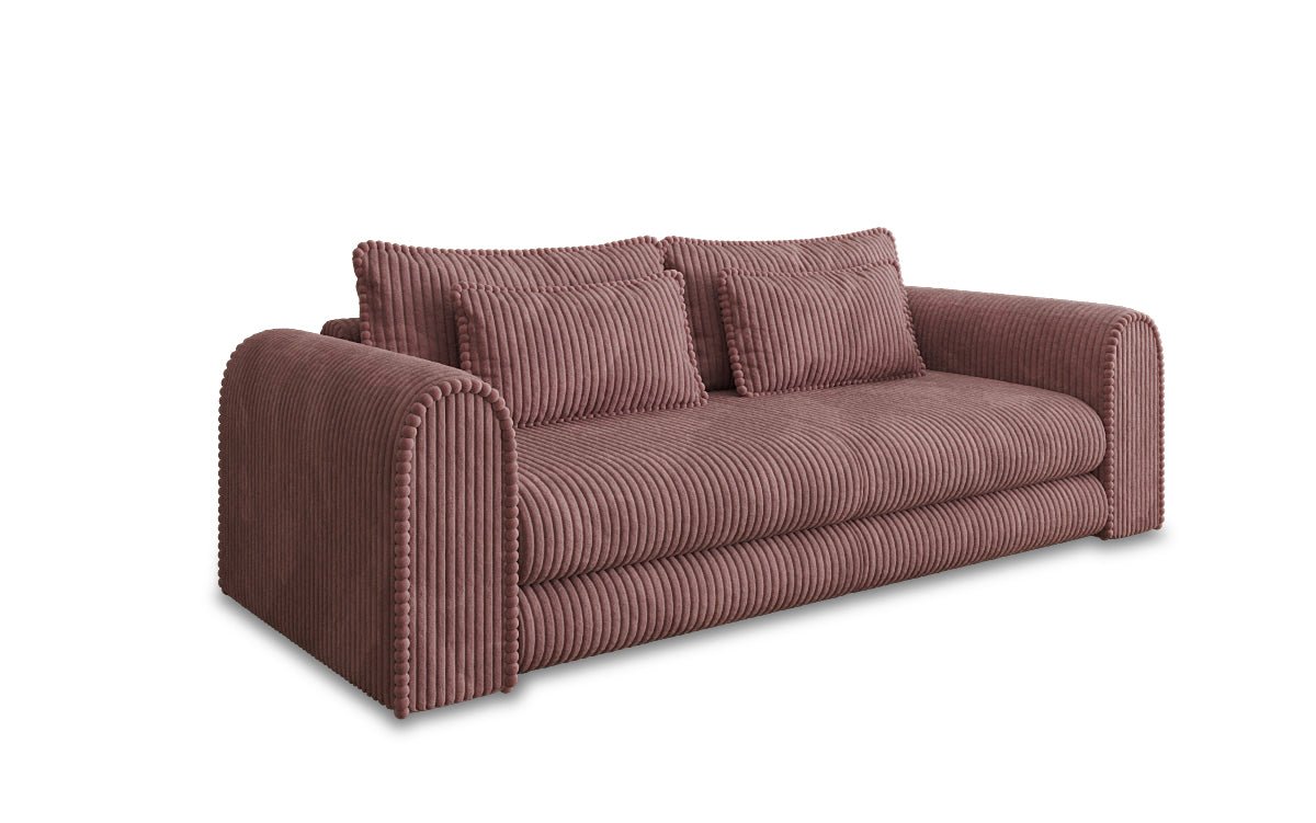 Designbank Lil Buddy 3-zits met slaapfunctie en opbergruimte in breedcorduroy