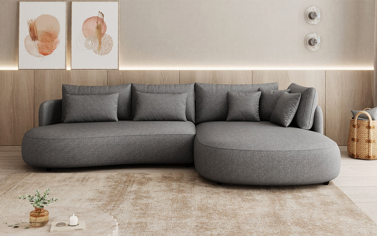 Designer hoekbank Ando Mini in structuurstof