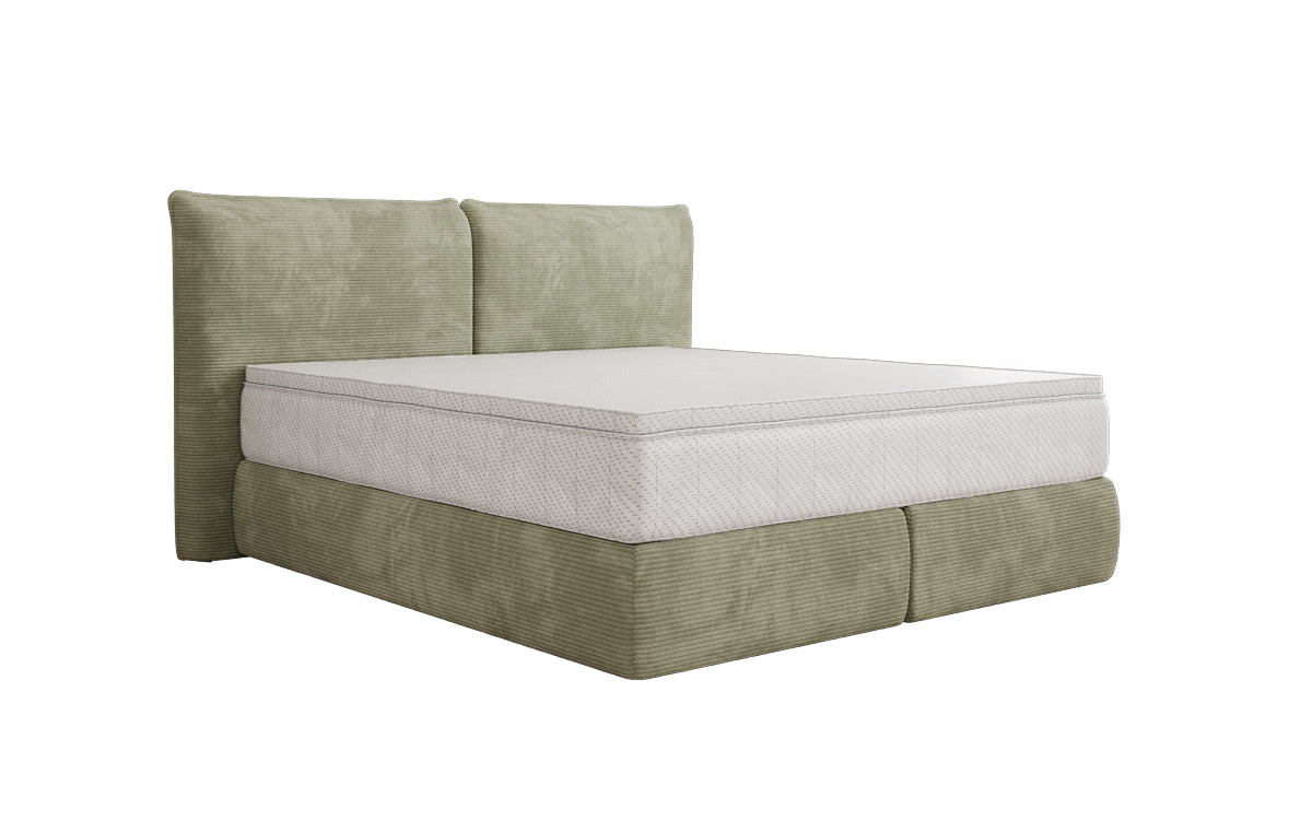 Boxspringbed Pillo in Ribstof