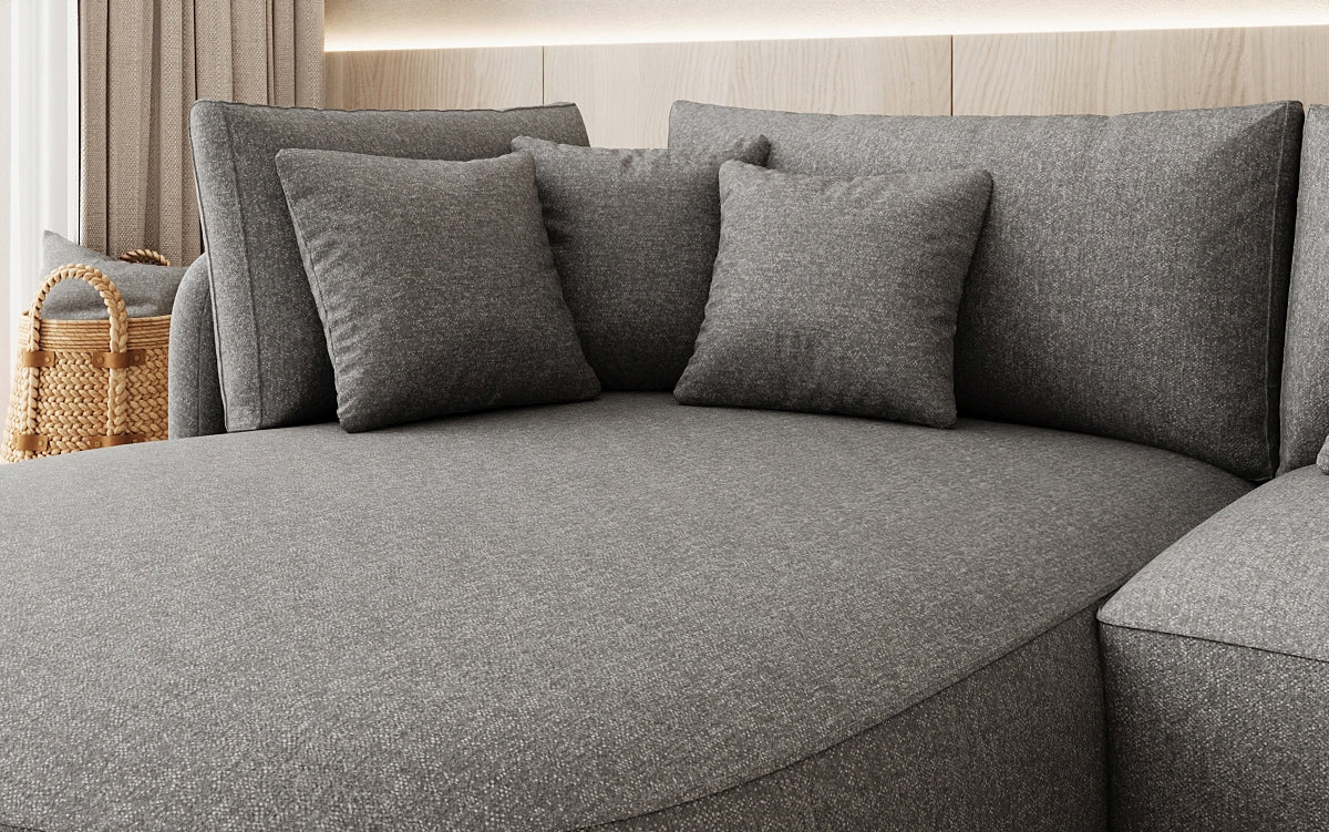 Designer hoekbank Ando Mini in structuurstof