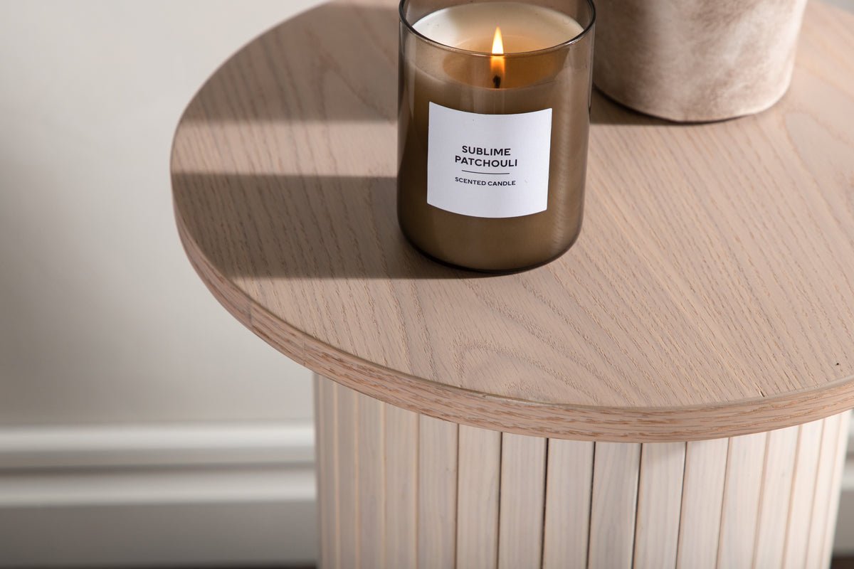 Bijzettafel Nala – modern design met ribbeldetails