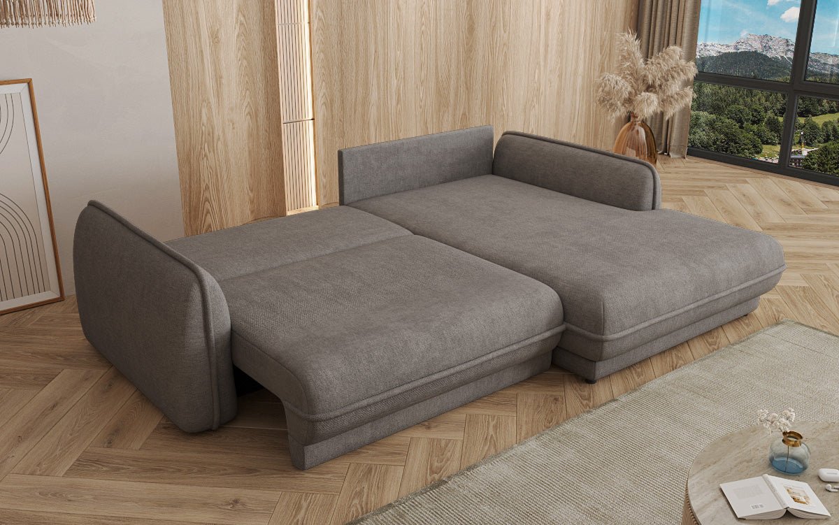 Designer Sofa Mojave II Stof met slaapfunctie en opbergruimte