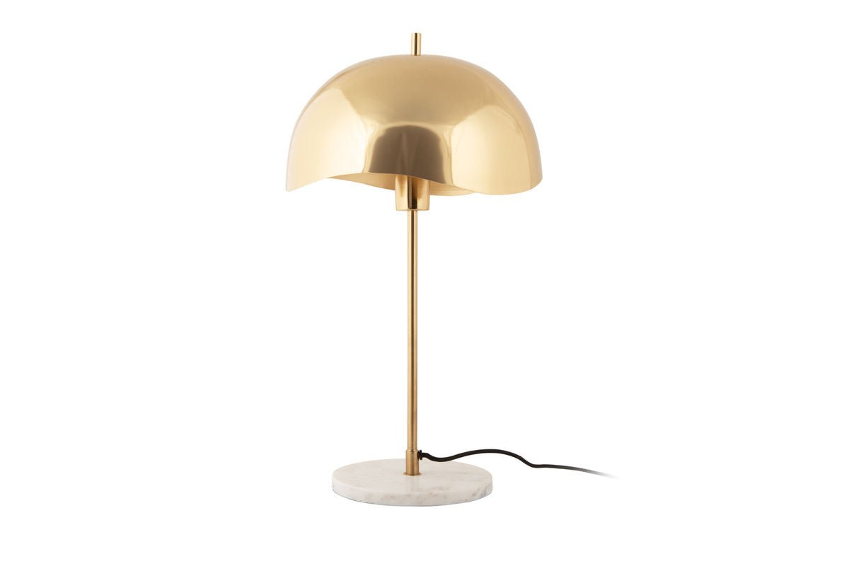 Tafellamp Vindor - Designlamp van ijzer met golvende kap