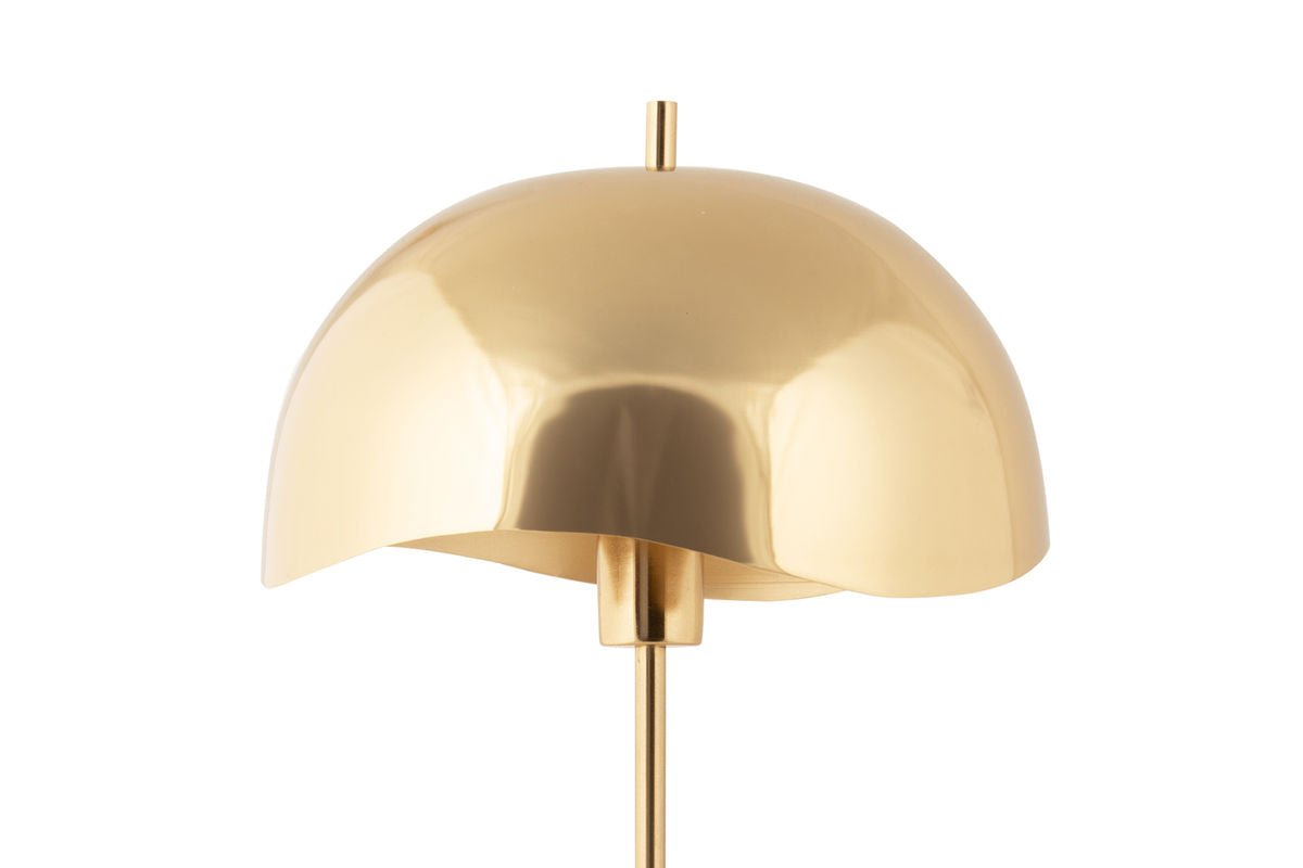 Tafellamp Vindor - Designlamp van ijzer met golvende kap