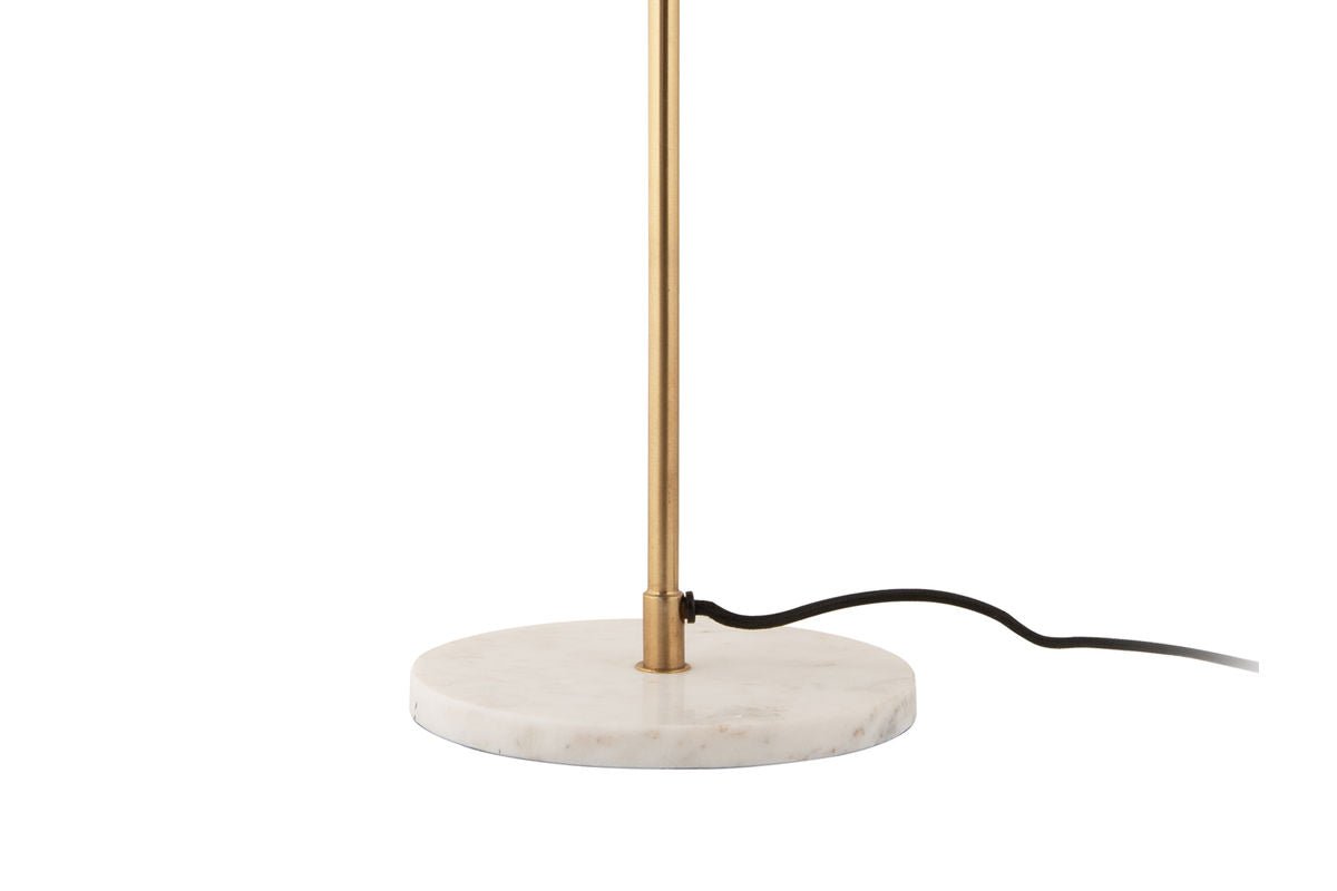Tafellamp Vindor - Designlamp van ijzer met golvende kap