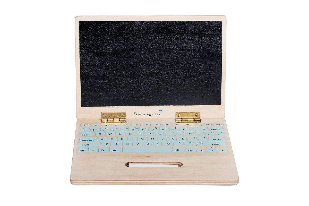Kinder speelgoedcomputer Elani – creatief houten speelgoed met schoolbord