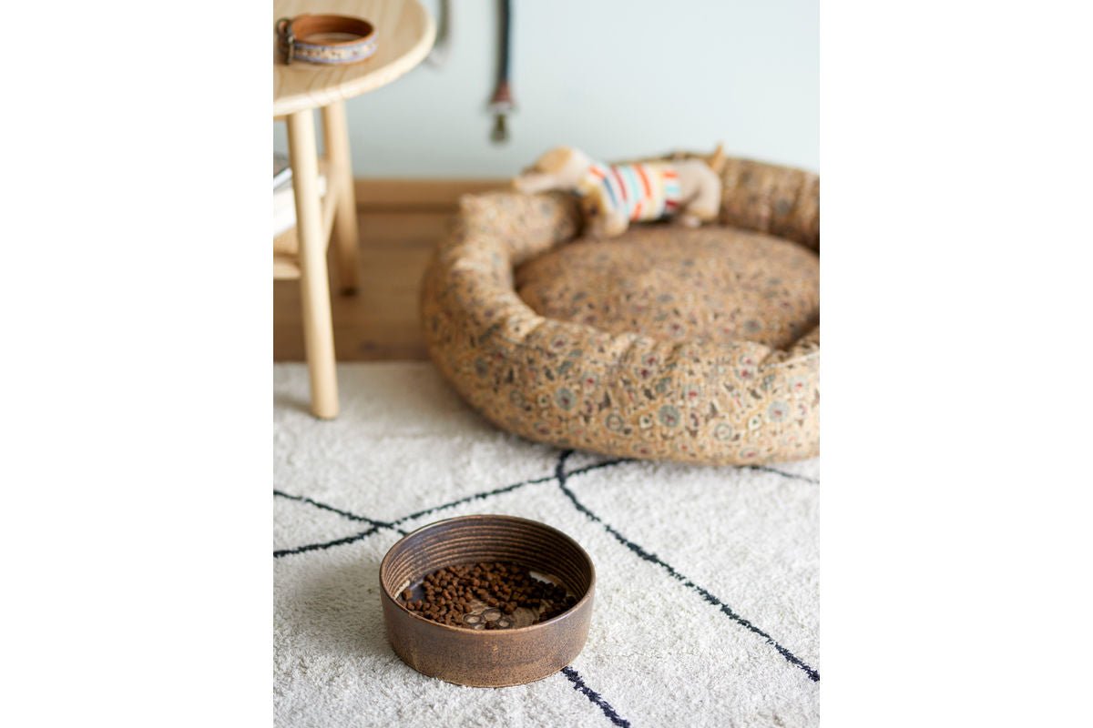 Huisdierschaal Benni – steengoed met reactieve glazuur