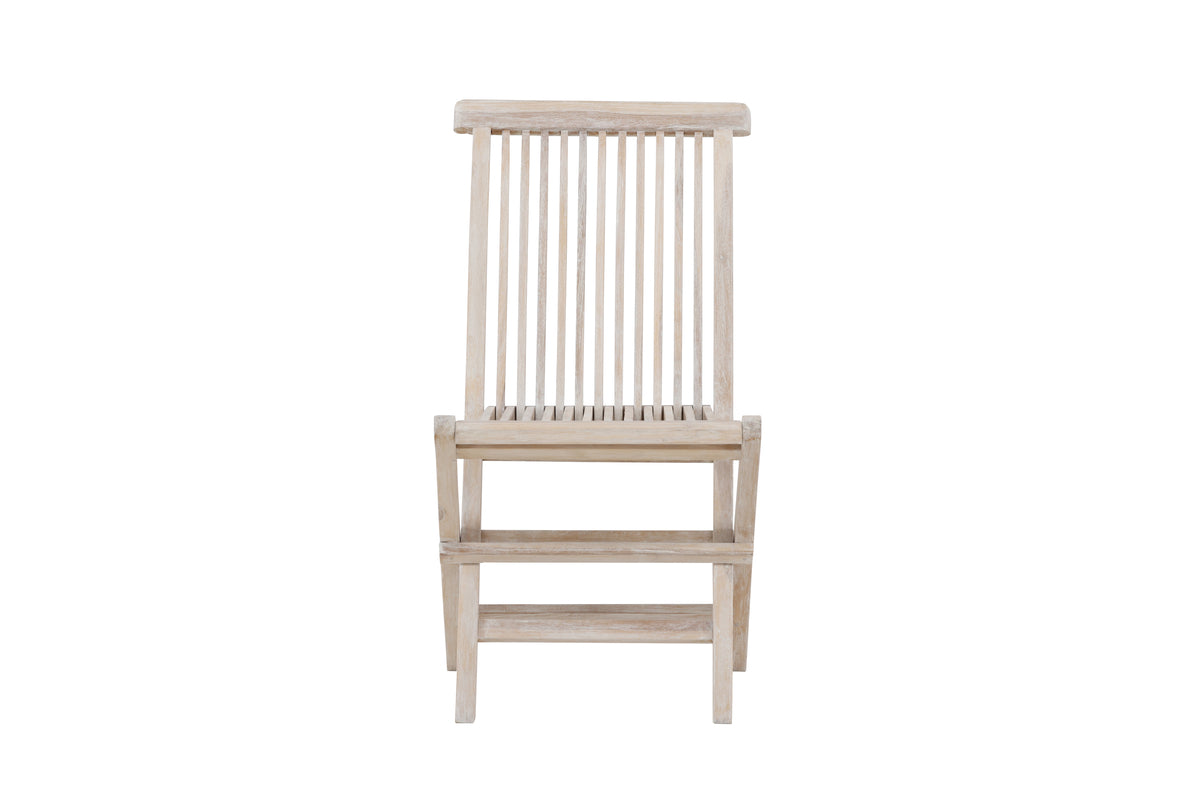 2-delige set tuinstoelen Kaia - inklapbare stoel in Whitewash