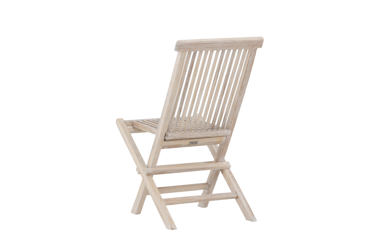 2-delige set tuinstoelen Kaia - inklapbare stoel in Whitewash
