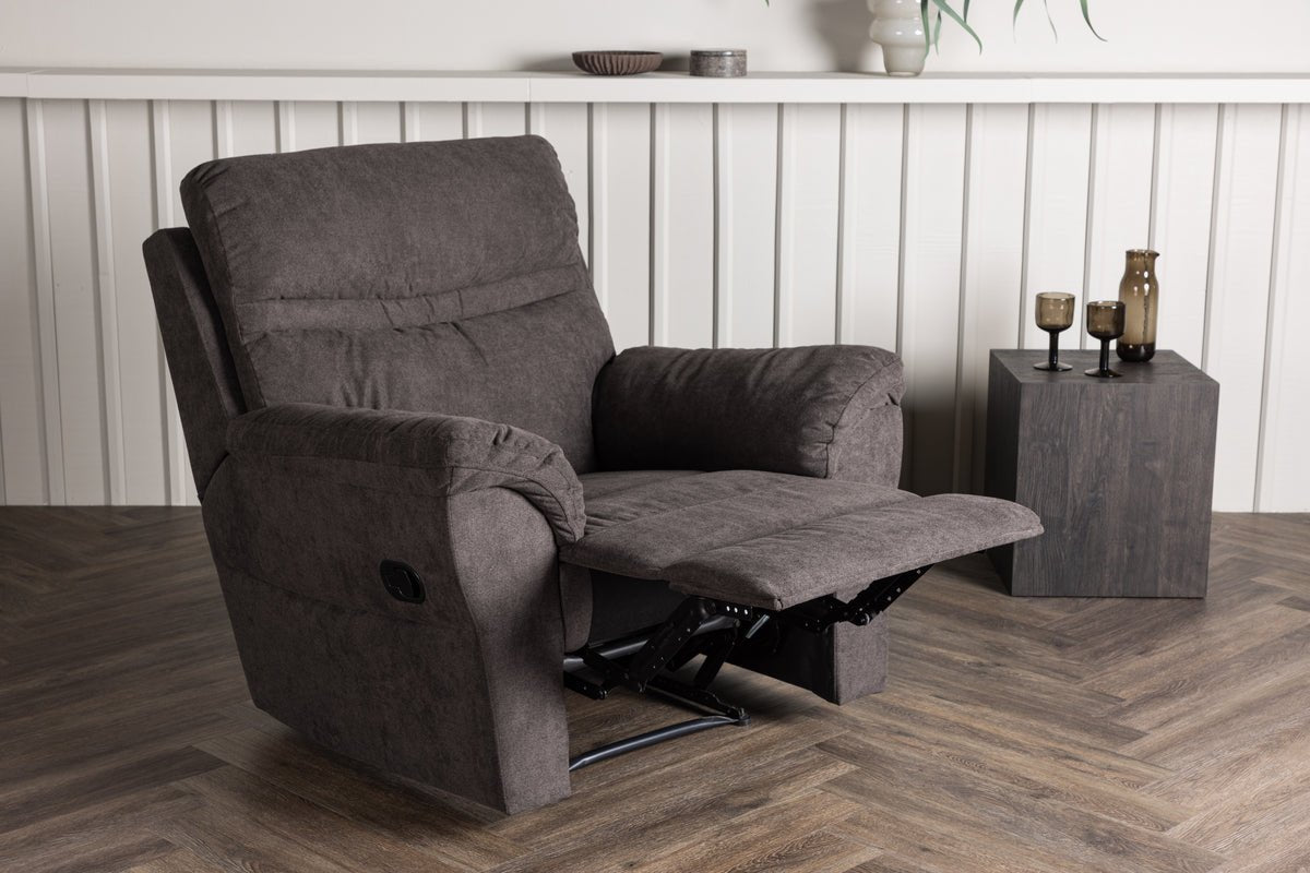 Fauteuil Toronto - Opvouwbaar met voetensteun in de kleur Bruin