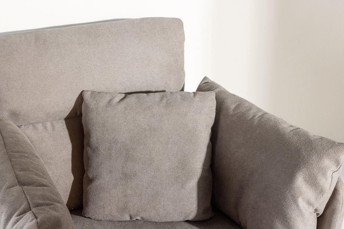 Fauteuil Porto - Met Bouclé-bekleding in Grijs