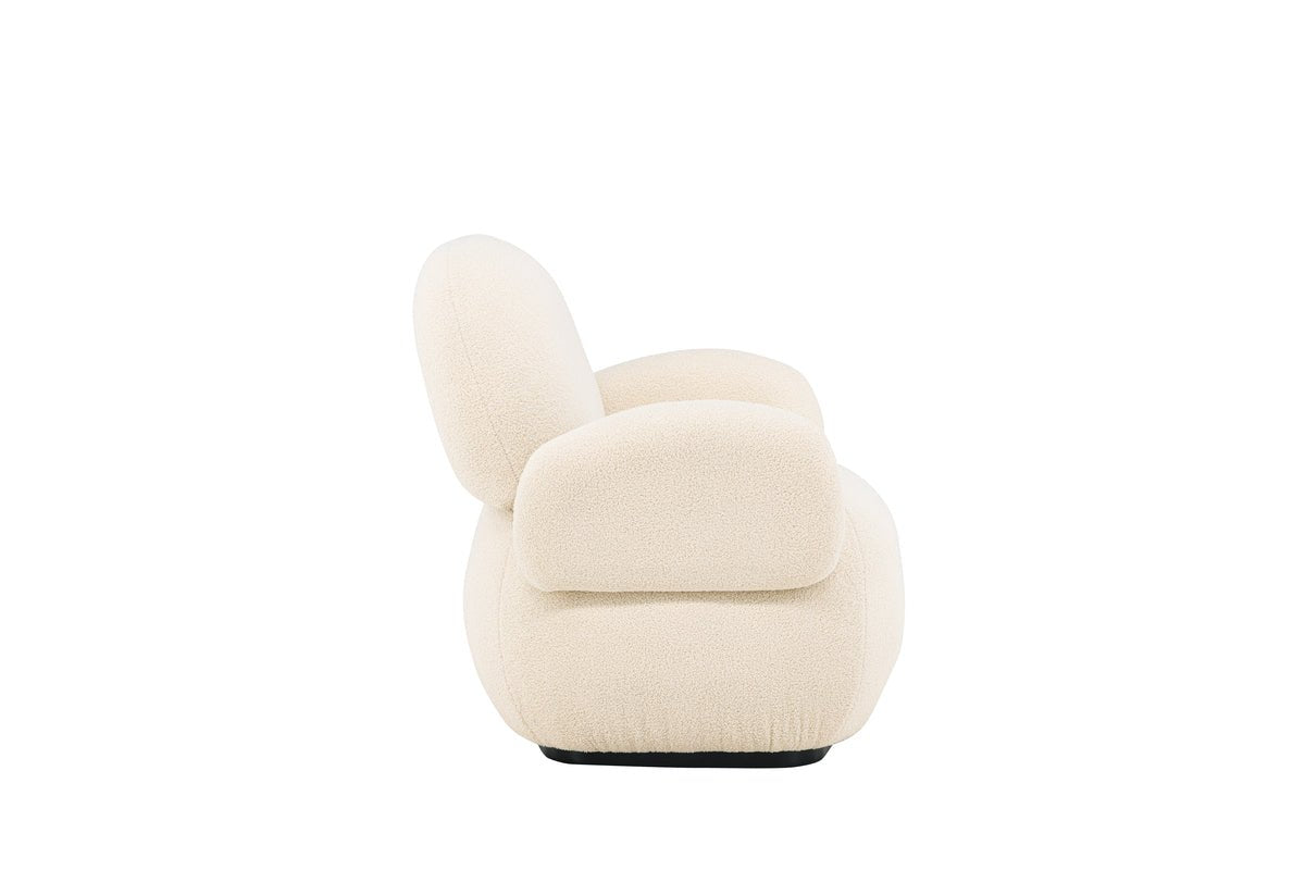 Fauteuil Salzburg - met beige chenille bekleding
